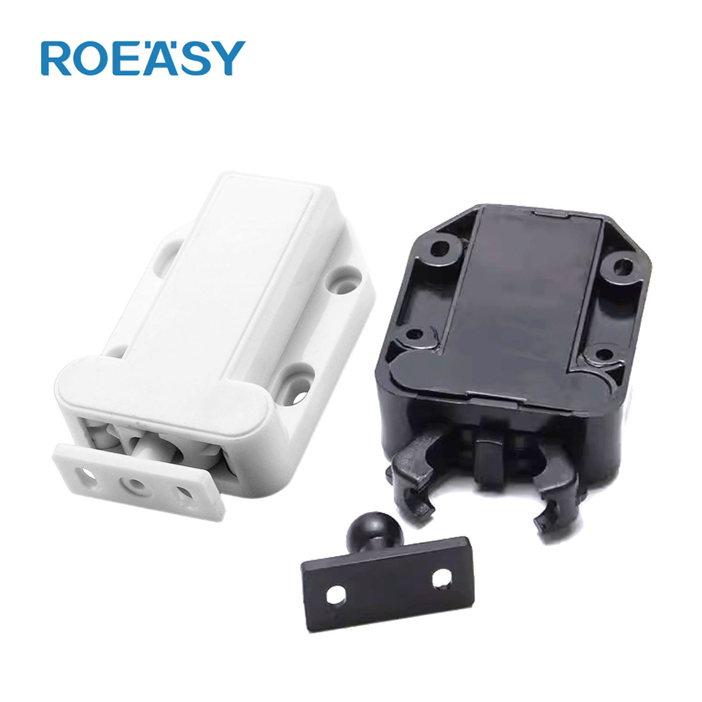 ROEASY Damper Buffer Door Stop Closer Rebounder Plastic Push to Open Beetle Shaped Cabinet Catches