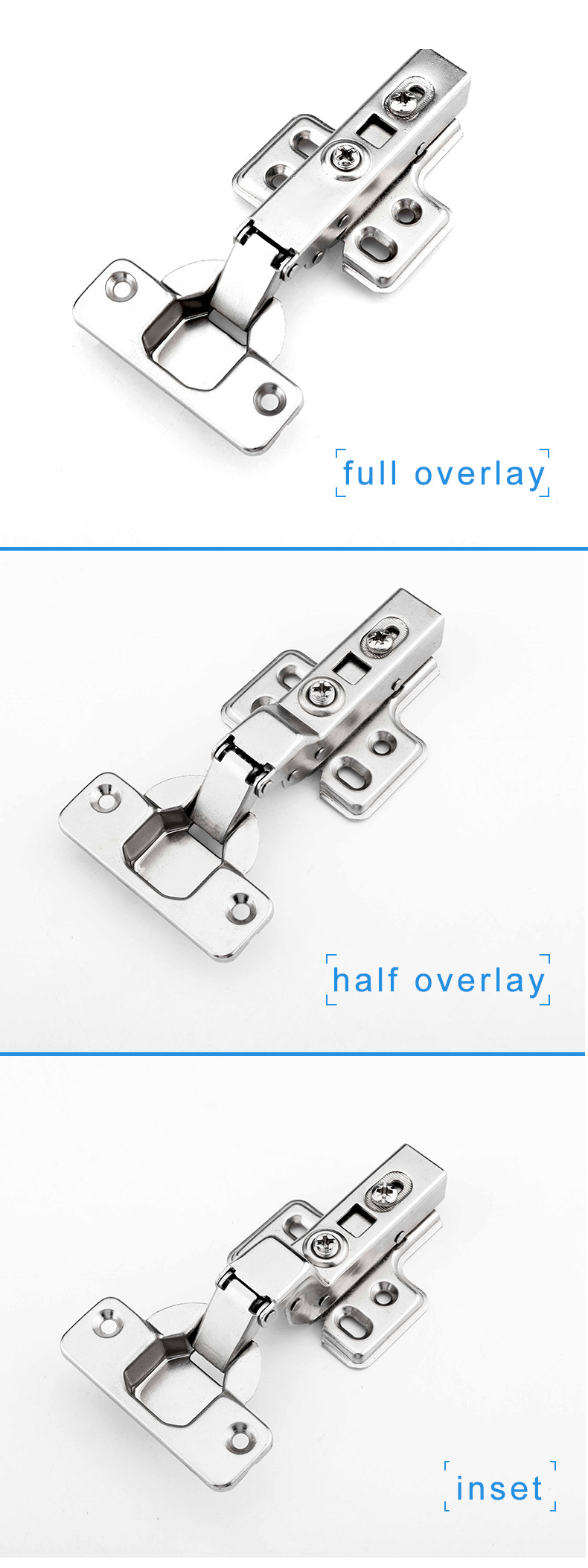 ROEASY CH-293B Cabinet Hardware One Way 35MM Kitchen Cabinet Door Hidden Concealed Hinge Hydraulic Soft Close Furniture Hinge