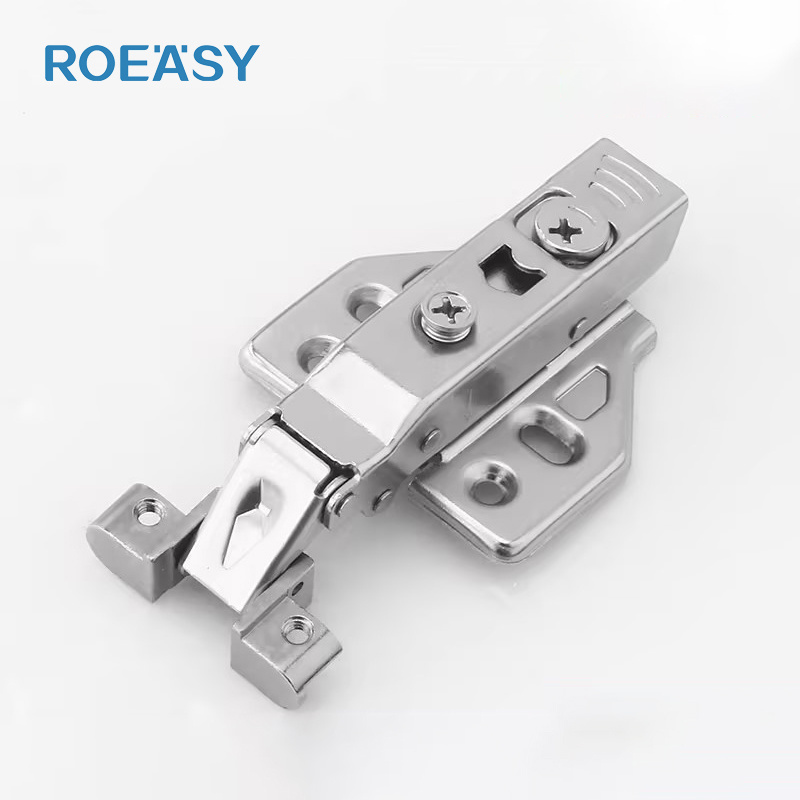 ROEASY Aluminum Frame Door Hinges For Minimalist Narrow Cabinet Glass Doors Hydraulic Buffering Hinge