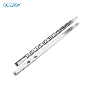 ROEASY Drawer slide 17mm zinc furniture accessories two way linear ball bearing drawer slide