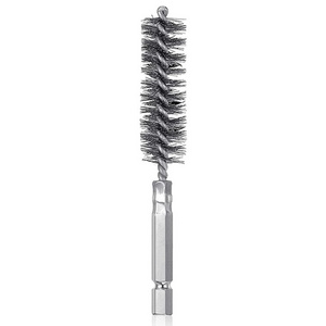 8/10/12/15/17/19mm Stainless Steel Wire Cleaning Brush Hexagonal Rod Gun Brush Metal Wire Pipe Cleaning Brush