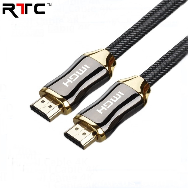 Factory Supply Male to Male 24K Gold Plated HDMI Cable Support 4K@60Hz HDCP2.2 ARC for HDTV PC PS4 xBox