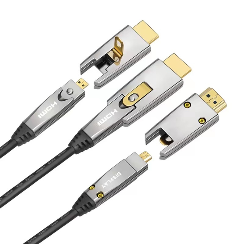 HDMI to DVI AOC cable, 50m 100m 150m HDMI Cable Fiber Optical 4K 60Hz  HD TV 3D Dynamic HDR