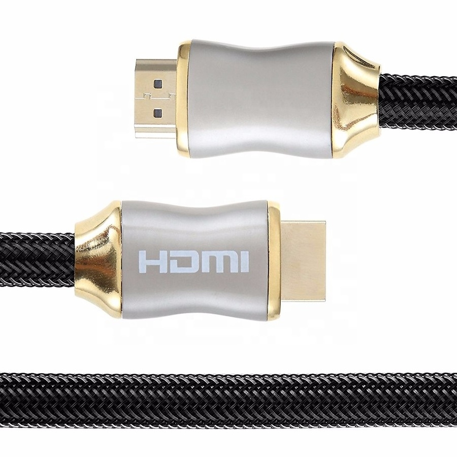 Factory Supply Male to Male 24K Gold Plated HDMI Cable Support 4K@60Hz HDCP2.2 ARC for HDTV PC PS4 xBox