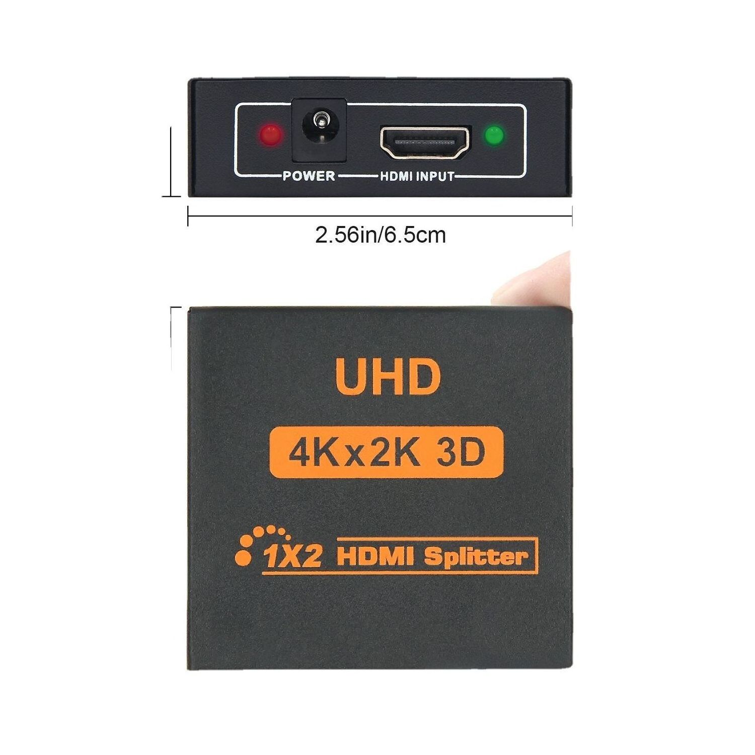 4K HDMI Splitter 1x2  4X2K@30Hz Support HDCP 2.2 HDR for HDTV 1x2 HDMI Switch