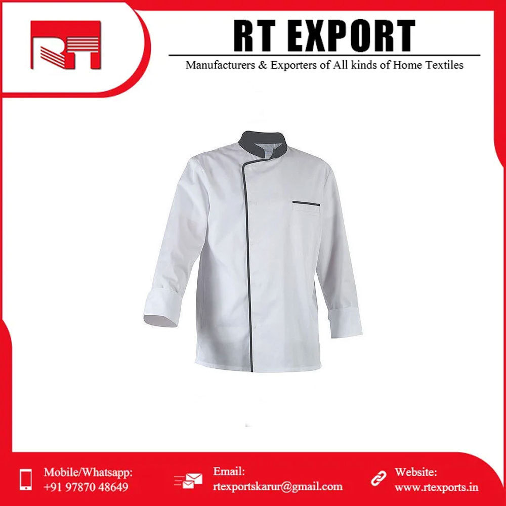 New Arrival Best Selling 100% Cotton Customized Sleeve Chef Jacket Restaurant Uniform at Wholesale Price