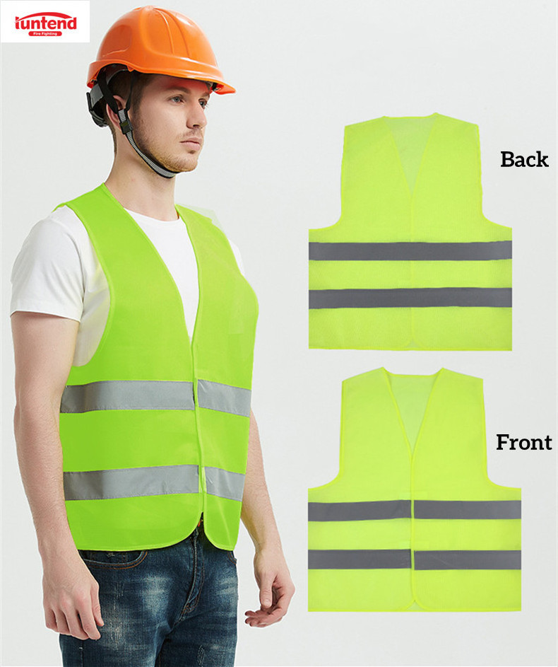 Custom Logo Construction Security Safety Vest Reflective Clothing Reflector Safety Vest with Pocket