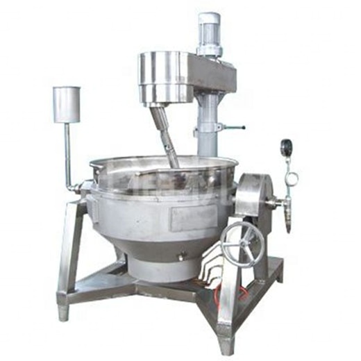 Industrial Automatic Cooking Mixing Machine Gas Cooker Mixer Hot Sauce Jacket Kettle with agitator