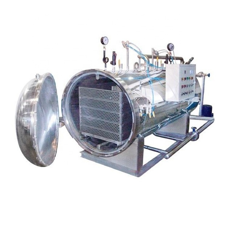 Horizontal Spray Sterilization Machine For Long Shelf Food Can / Pouch Retort For Sale Suppliers