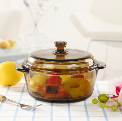 high-quality wholesale clear cooker heat resistant cooking soup nonstick/non-stick glass boiling pot