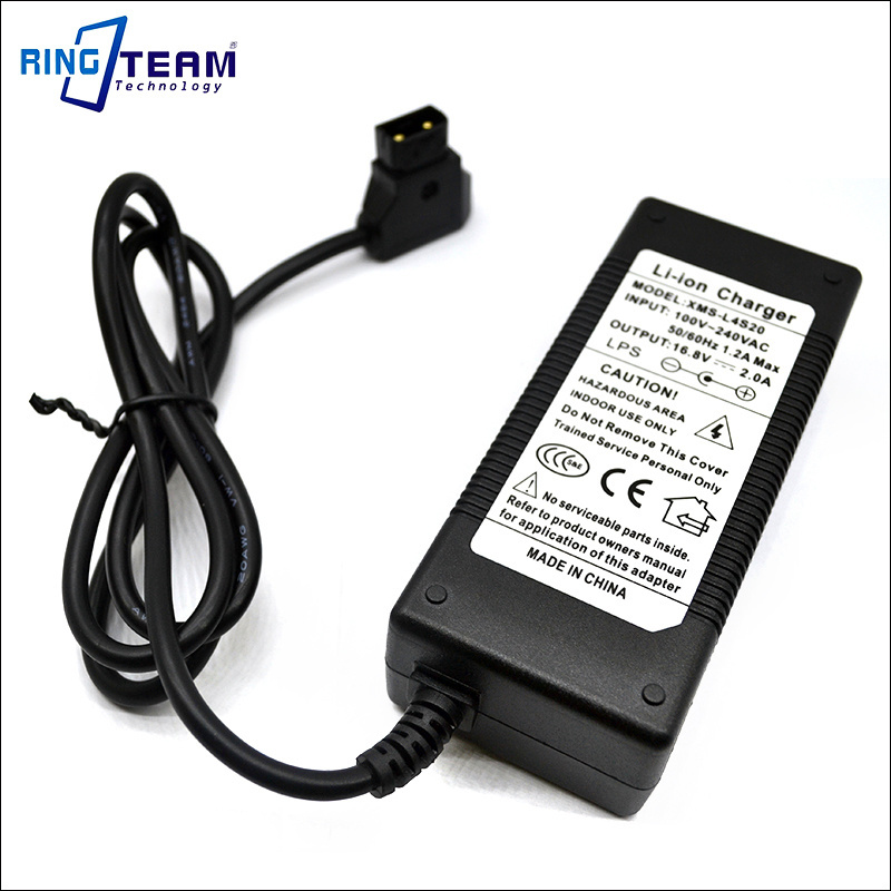 D-tap Battery Charger 16.8V 2A Power Adapter for Sony V-lock Battery, V-mount Battery 95Wh 150Wh 190Wh 230Wh