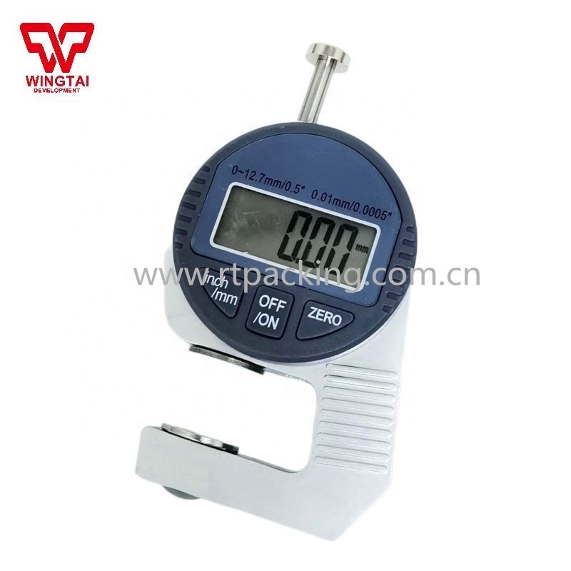 Semi-circle Probe BYC01 Mechanical Digital Display Thickness Gauge Meter Measuring Instrument Range 0-12.7mm Resolution 0.01mm