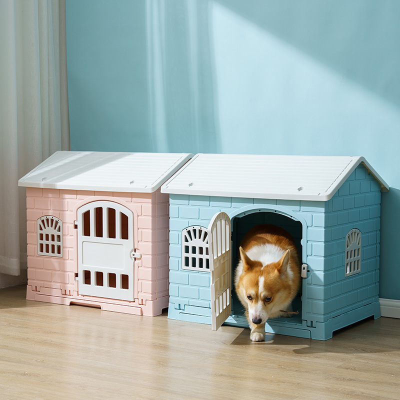 new design plastic pet dog house portable pet high quality safe luxury dog cat pet house