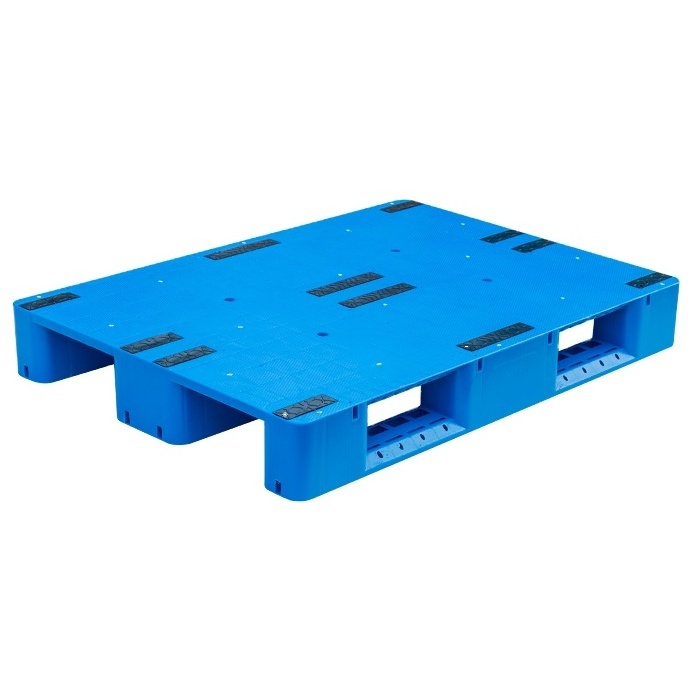 Best price 1212 series HDPE / PP three runners Solid Deck Large Plastic Pallets