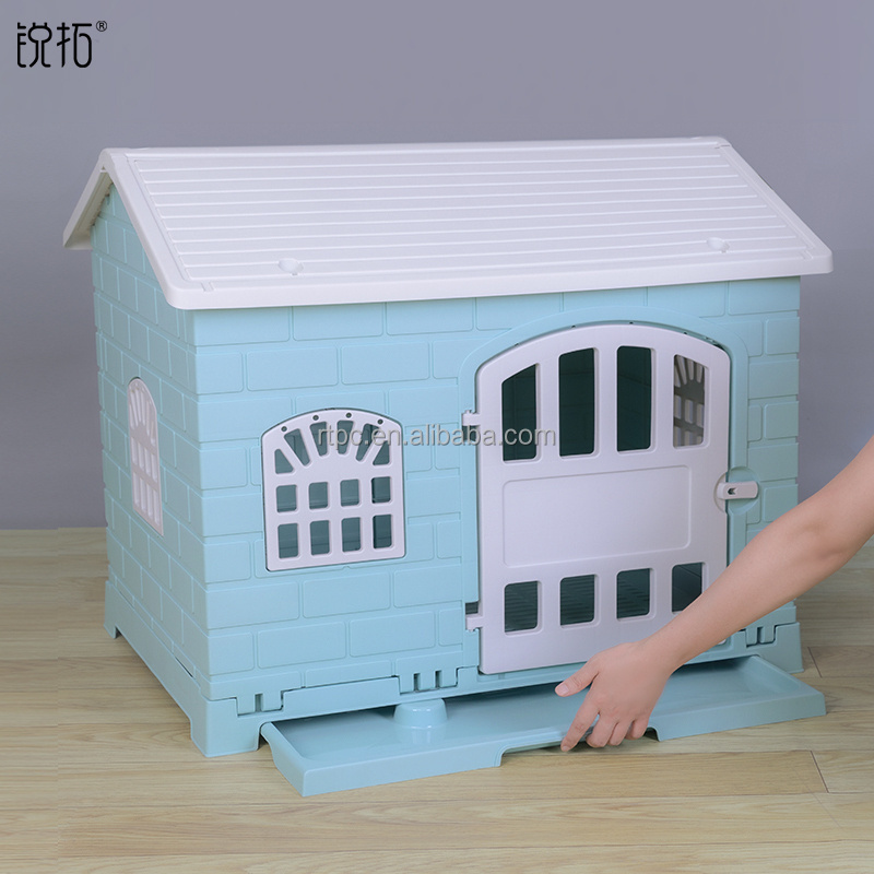 new design plastic pet dog house portable pet high quality safe luxury dog cat pet house