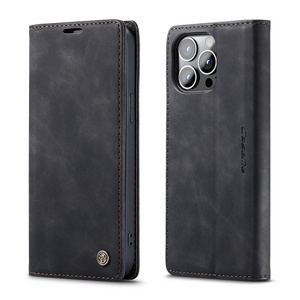 Luxury PU Fit Premium Leather Cover For iPhone 12 mini  6 6s 7 8 Plus Wallet Card Slots Shockproof Flip Case