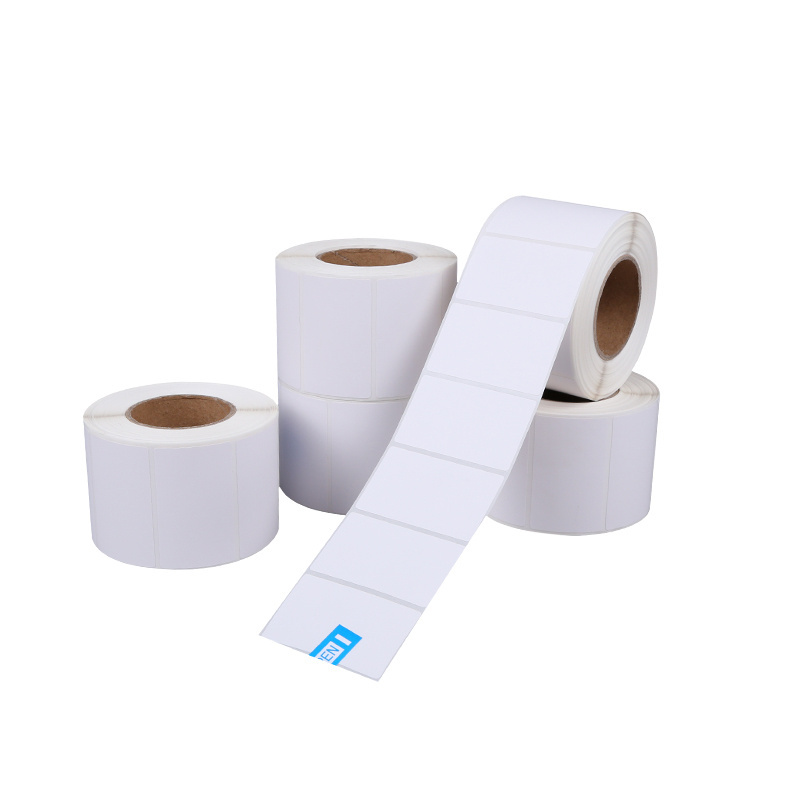 Custom White Waterproof Paper Barcode Sensitive Sticker Roll Direct Thermal Labels For Supermarket