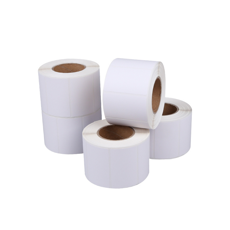 Custom White Waterproof Paper Barcode Sensitive Sticker Roll Direct Thermal Labels For Supermarket