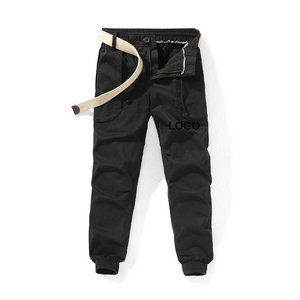 Loose Baggy Hip Hop Long Pants Trousers Wholesale Stylish Six Pocket Cotton Chino Men's Tactical Parachute Cargo Pants For Men