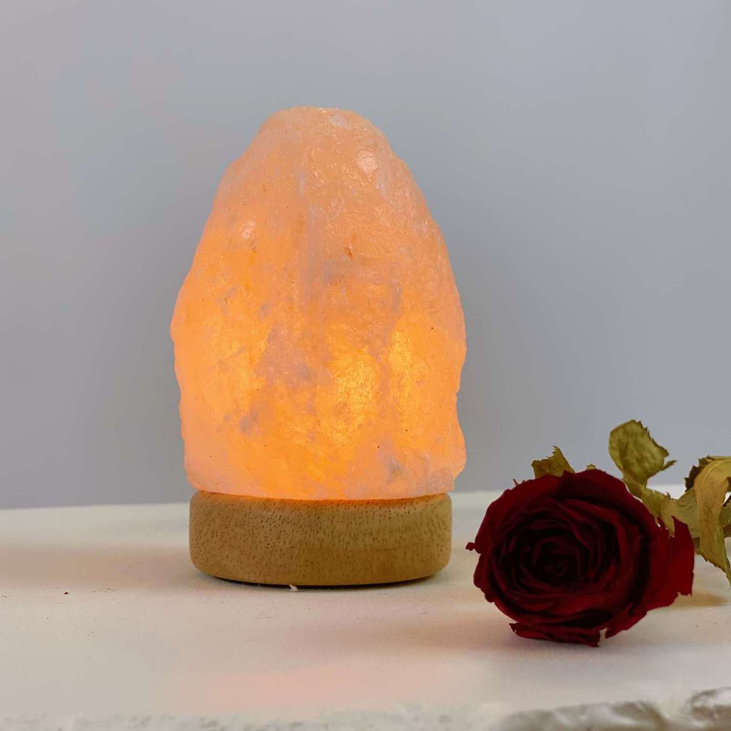 RTRLED 2024 Best Sale 5V 5W Bedside Lamp Natural Shape Salt Lamp Gift Indoor Meditation Halogen Lamp Decorative Night Light