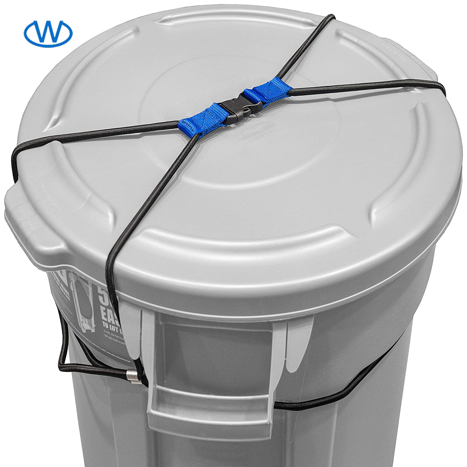 Outdoor Trash Lid Lock for Raccoons Heavy Duty Large Bungee Cord Durable Garbage Can Lock to Avoid Animals