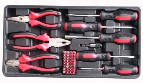 New Master Craft Multiple Hand Tool Kit Combination Tool Kit in 3 Drawer Metal Case