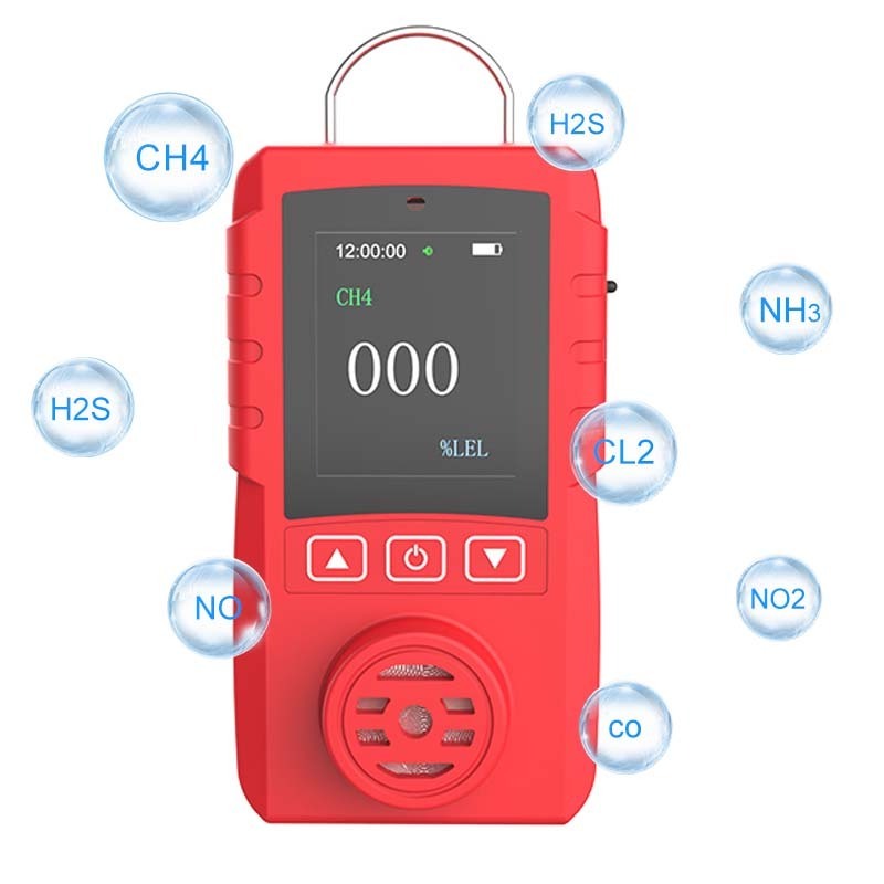 RTTPP  O2 CO EX LPG Gas Leak Testing Battery Powered Handheld Portable Pocket Machine Detector de Fugas de H2S SF6 Portatil