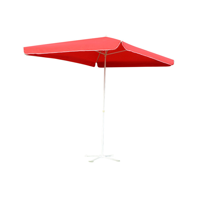 Manufacturer Direct Sale Sun Stall Floor Stand Outdoor Umbrella Square Sunshade Beach Umbrella Logo Advertising Umbrella