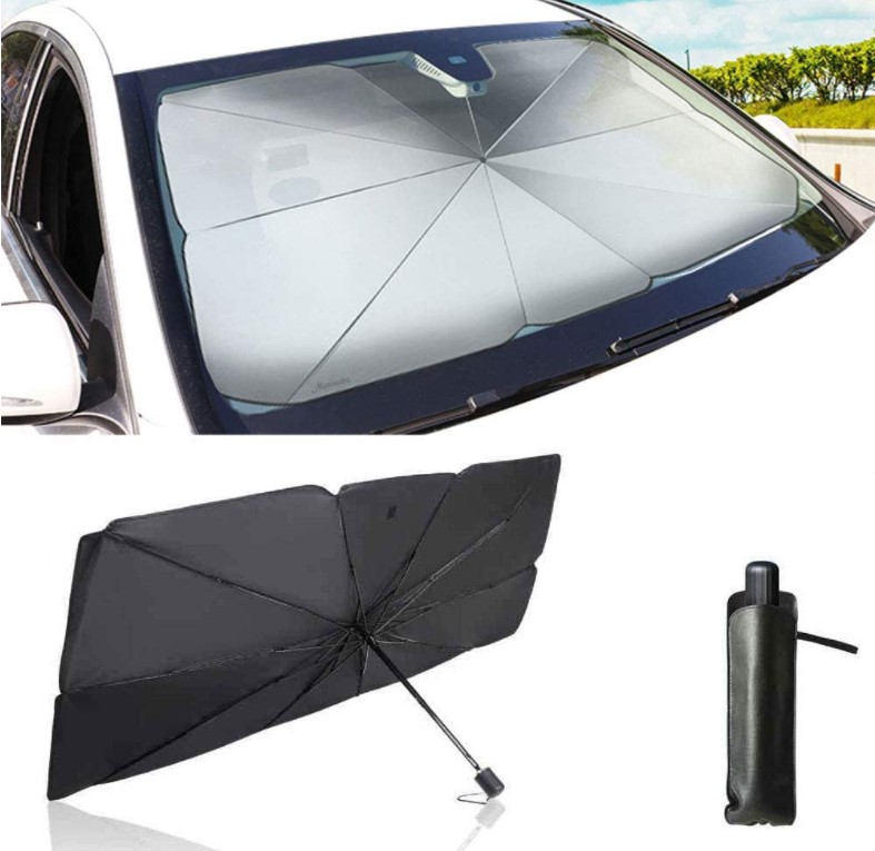 Hot selling car sun shade umbrella custom umbrella for car uv resistant