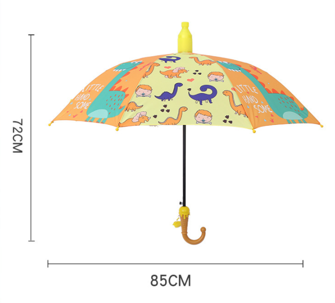 Cartoon print rainproof custom children umbrella kids parasol