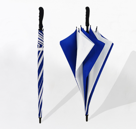 Blue and white golf umbrella 22 inch eva handle with print logo cheap price