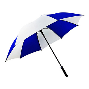 Blue and white golf umbrella 22 inch eva handle with print logo cheap price