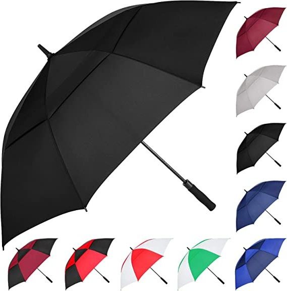 Golf umbrella extra large size windproof automatic open custom logo for man woman