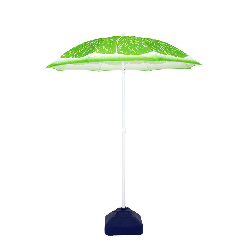 Wholesale China Customized pattern fruits travel folded outdoor beach umbrella big size beach sunshade umbrella