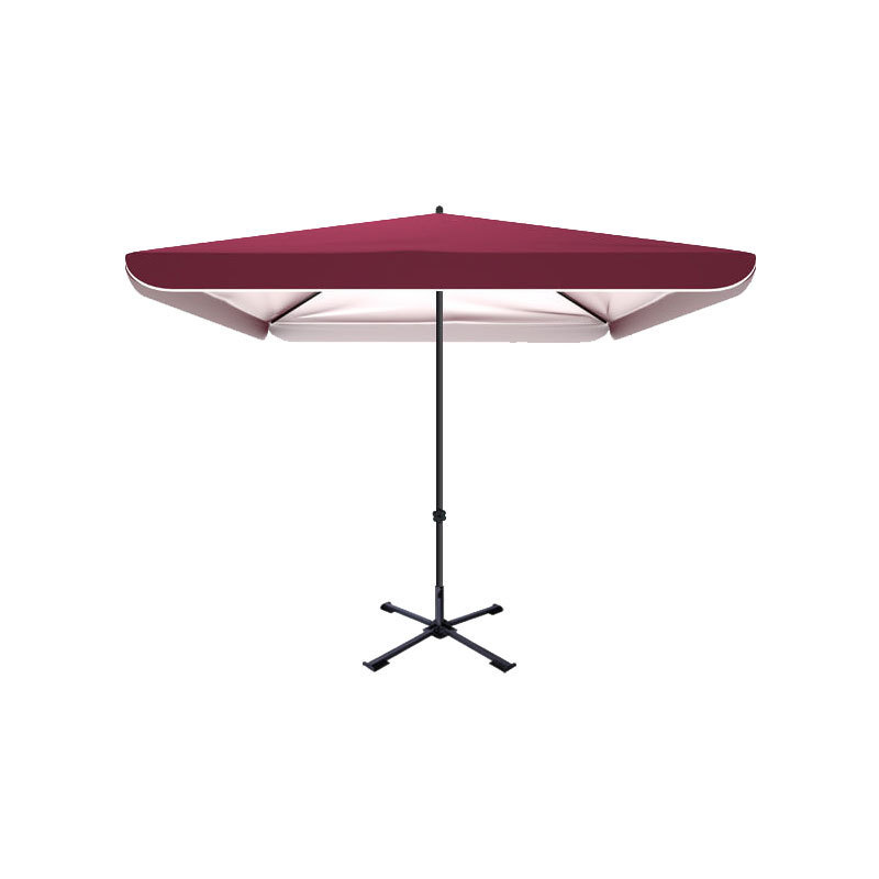 New arrival sun parasols large silver coating sunshade outdoor restaurant strong umbrella square patio garden umbrella