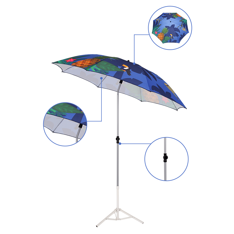 High quality cheap price beach umbrella hawaian party outdoor umbrella beach parasol hotel travel big sun umbrella