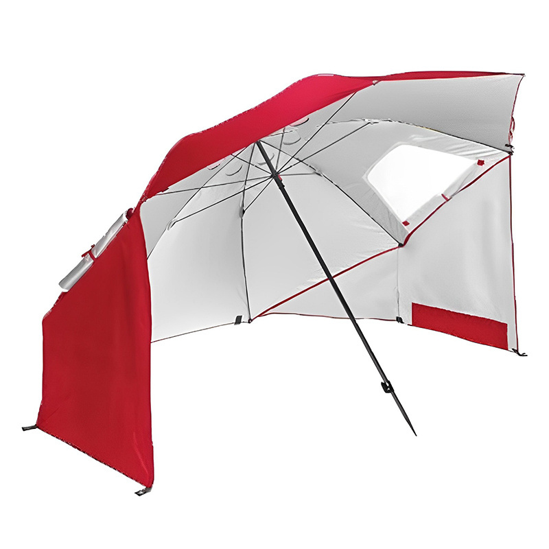 Sports outdoor portable multi-functional sunshade beach tent umbrella with Windows Fishing Beach umbrella