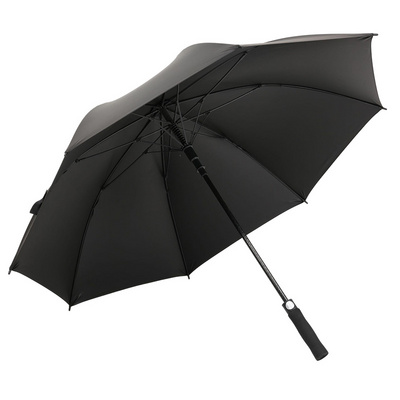 Promotional 27 inch fiberglass golf umbrella high quality strong windproof business straight umbrella with logo print