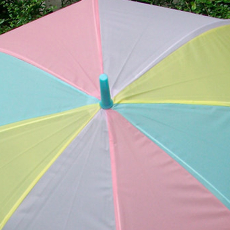 Small Fresh Long Handle Automatic Umbrella Creative Gradient Transparent  Environmental Protection Matching Rainbow Umbrella