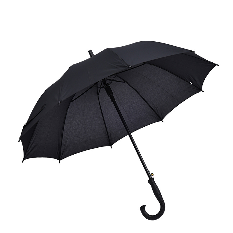 Big Size Strong Windproof Auto Open Stick Umbrella Unbreakable 23 Inches Custom Business Straight Umbrella for Men