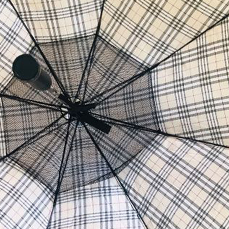 Umbrella with fan portable outdoor sun rain shine dual purpose umbrella black glue sunscreen with fan sunshade umbrella