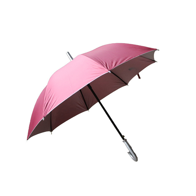 Straight handle UV resistant wind rain resistant dual purpose eight bone double bone long handle umbrella sun protection logo