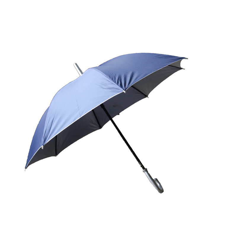 Straight handle UV resistant wind rain resistant dual purpose eight bone double bone long handle umbrella sun protection logo