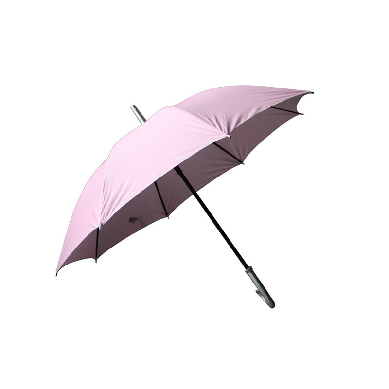 Straight handle UV resistant wind rain resistant dual purpose eight bone double bone long handle umbrella sun protection logo