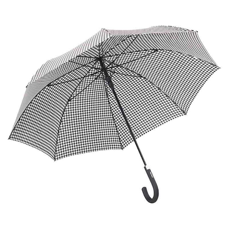 Japanese Thousand Bird Grid Straight Curved Handle Double Umbrella Face 110 Carbon Fiber Bone Wind Resistant Long Umbrella