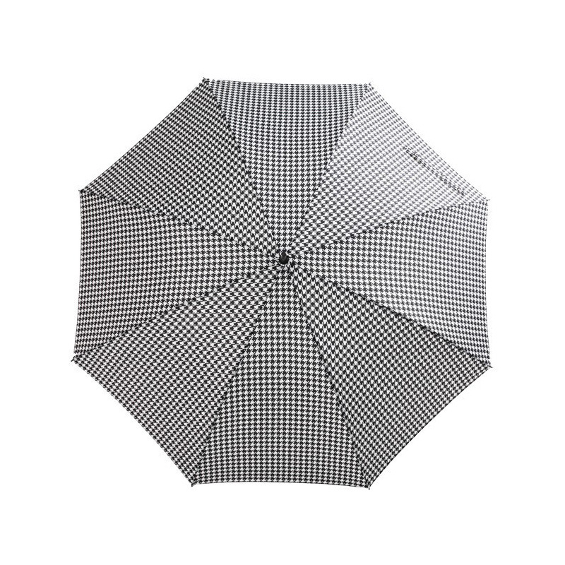 Japanese Thousand Bird Grid Straight Curved Handle Double Umbrella Face 110 Carbon Fiber Bone Wind Resistant Long Umbrella