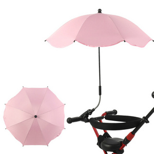 Custom Baby Stroller Umbrella Universal Children Umbrella With Clamp Adjustable UV Protection Umbrella for Kids