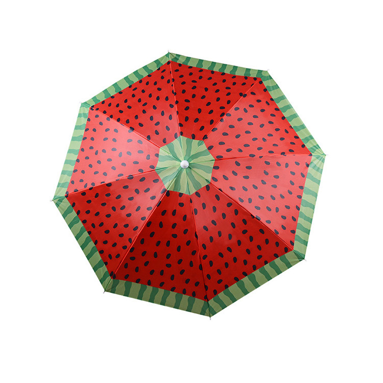 Customized Pattern Outdoor Beach Umbrella Round Polyester Sunshade Parasol Umbrella with Sand Anchors Foldable Fishing Umbrella