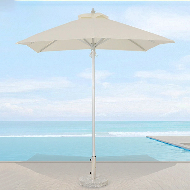 Luxury Commercial Customized Outdoor Umbrella Hotel Pool Central Pole  Umbrella Parasol Windproof Beach Sun Umbrella