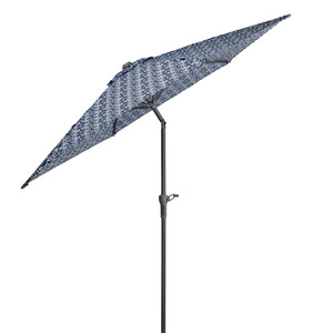 Factory Price Outdoor Beach Umbrella Customized Pattern Patio Umbrella Table Umbrella Waterproof Pool Side Striped Parasol